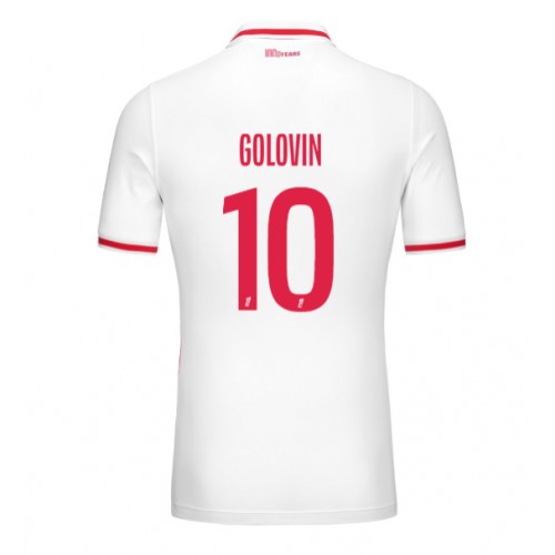 Pánský Fotbalový dres AS Monaco Aleksandr Golovin #10 2024-25 Domácí Krátký Rukáv